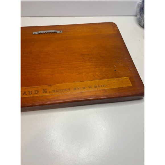 Vintage Scott Leighton "The Queen Of The Turf, Maud S. WW Bair" Print on wood - Picture 7 of 7